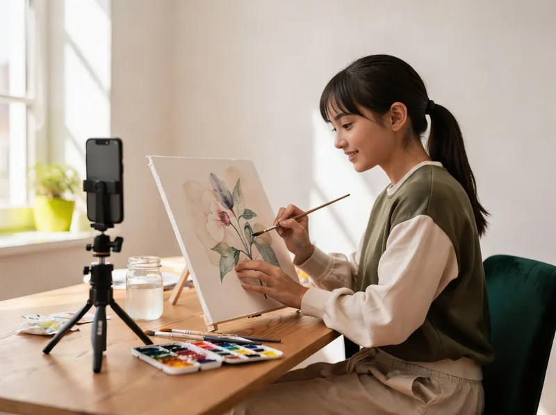 Live stream creative art